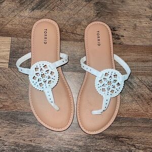 Torrid white sandals